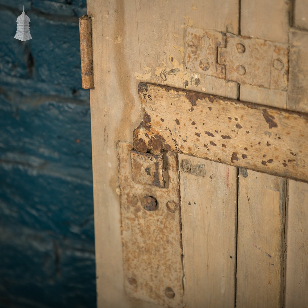 Paneled Window Shutters, Georgian, Over 7.5ft Tall, Distressed Paint Finish