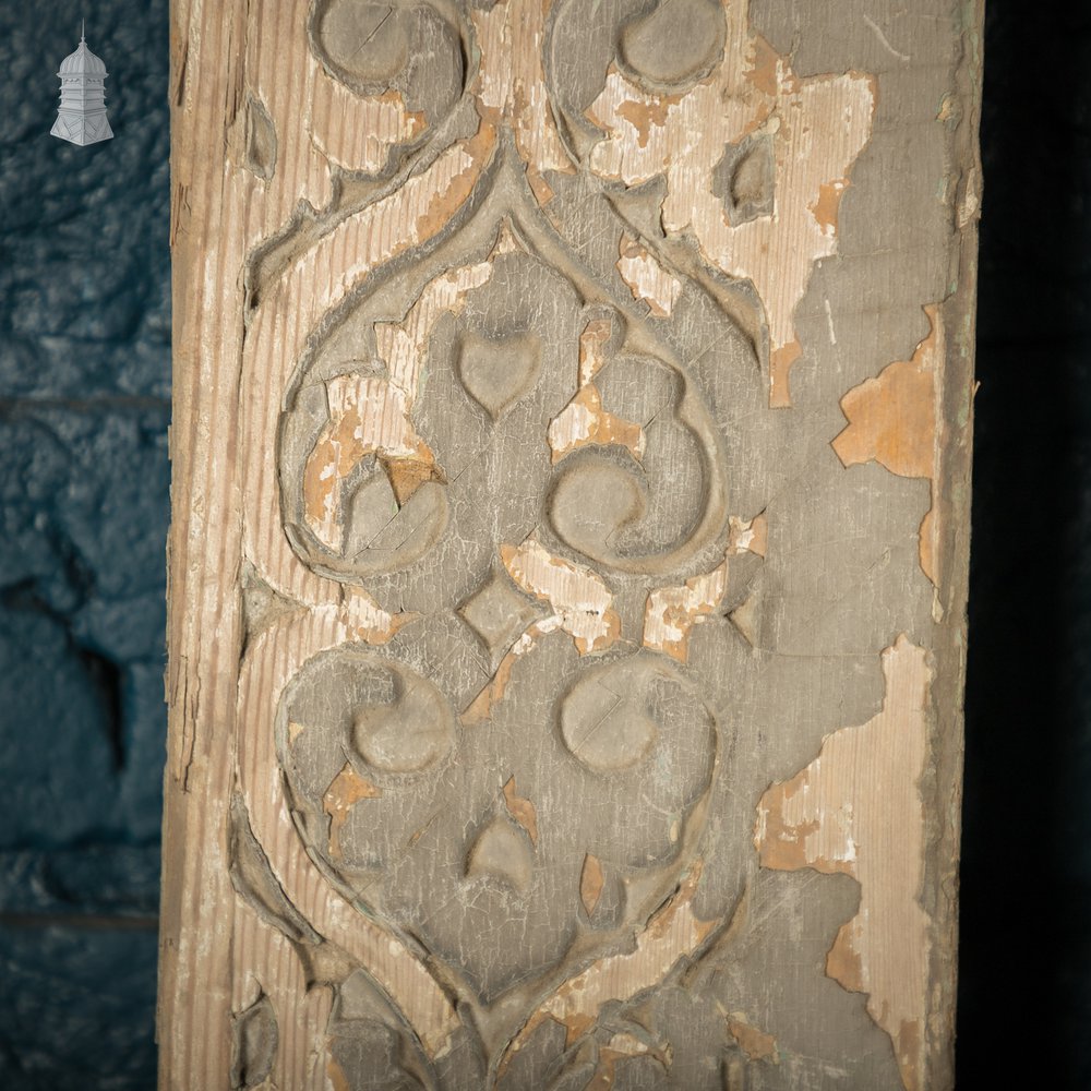 Carved Pine Mouldings, Georgian Pair