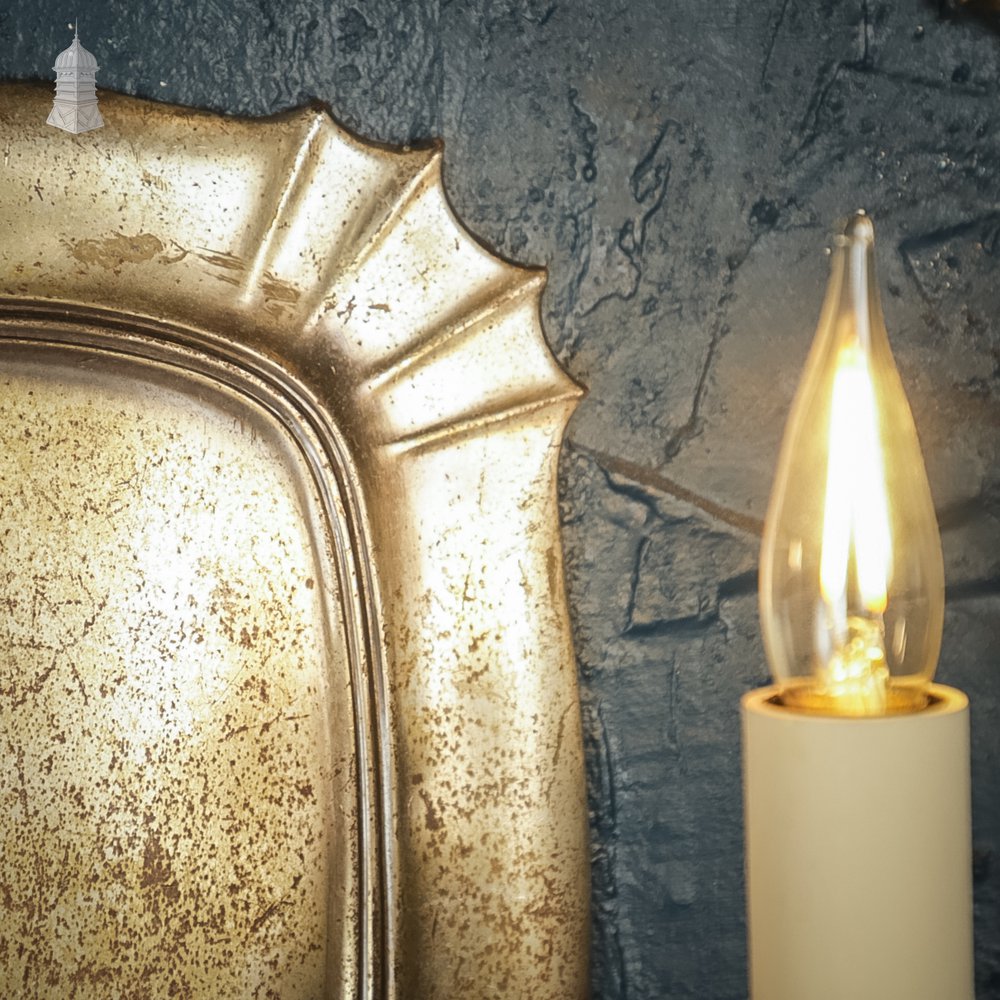 Pair of Two Arm Wall Sconces, Rewired