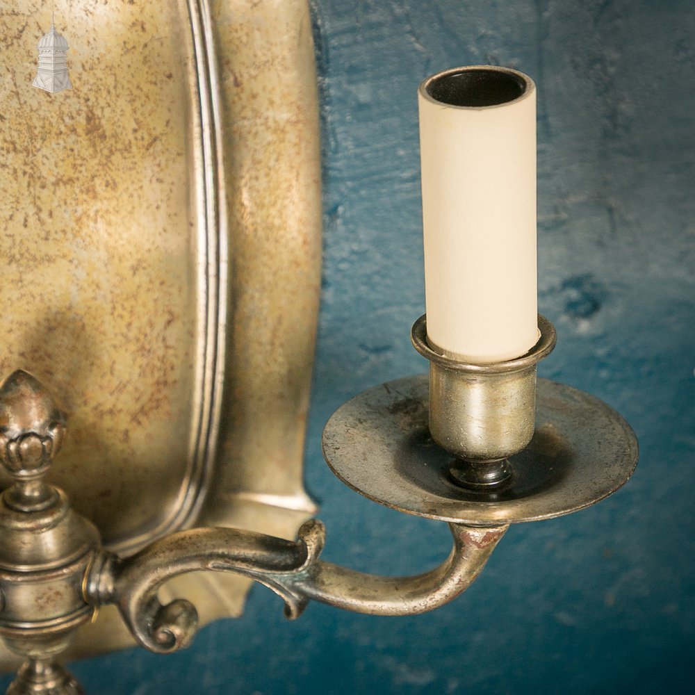 Two Candle Wall Sconce – Antique, Rewired