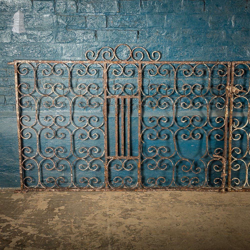 Scrollwork Driveway Gates, Victorian Wrought Iron