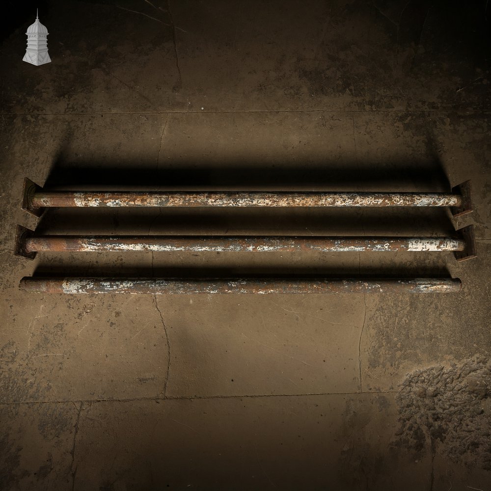 Cast Iron Pillars, 9 ft Tall - Columns Stanchions - Set of 5