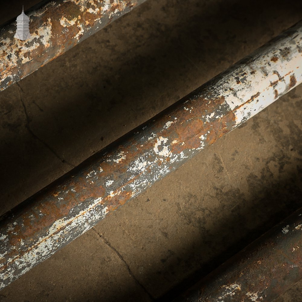 Cast Iron Pillars, 9 ft Tall - Columns Stanchions - Set of 5