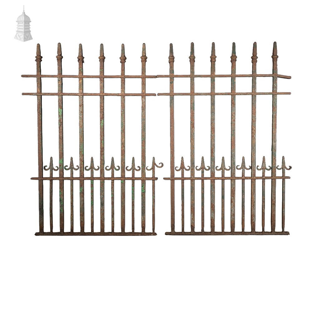 Wrought Iron Railing, Set of 2