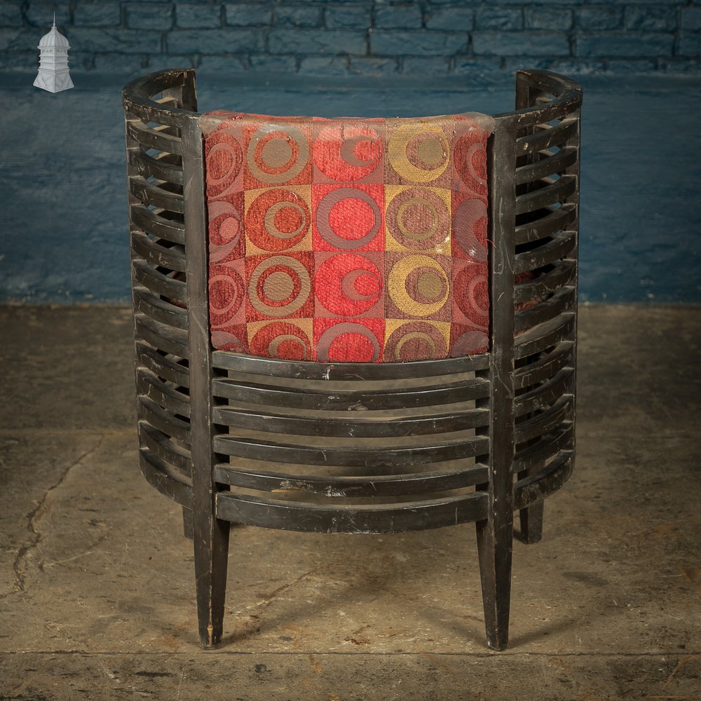 Art Deco Ebonised Tub Chair From A Hotel in Bombay [No. 7]