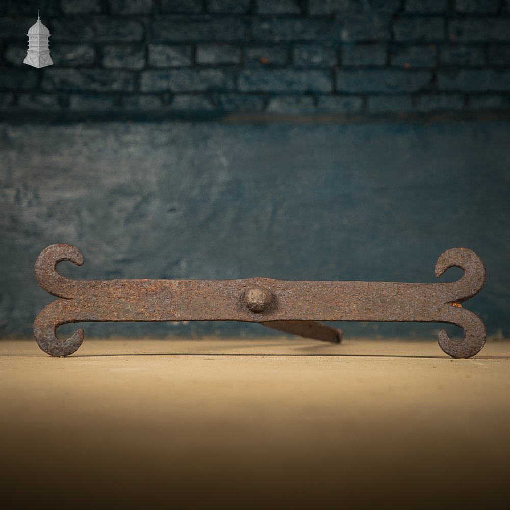 Rams Horn Wall Ties,  Set of 3 Wrought Iron Building Wall Ties