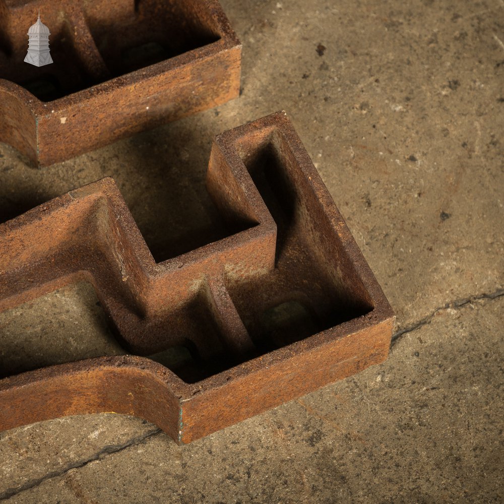 Pair of Cast Iron Industrial Barrel Stands - F. Evans & Co. Manchester