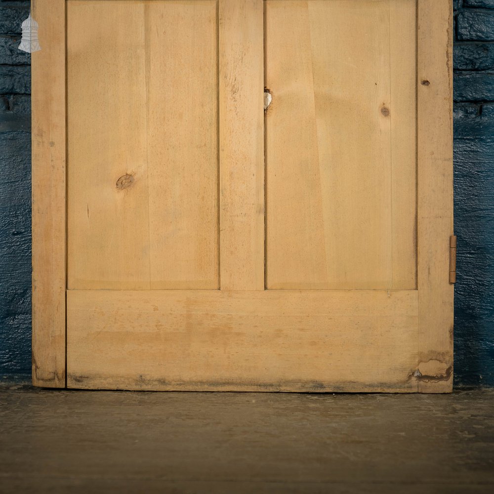 Glazed Pine Door, 19th C, 6 Panel