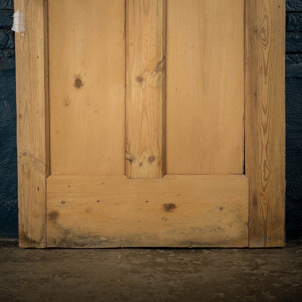 Half Glazed Door, 19th C Pine 3 Panel