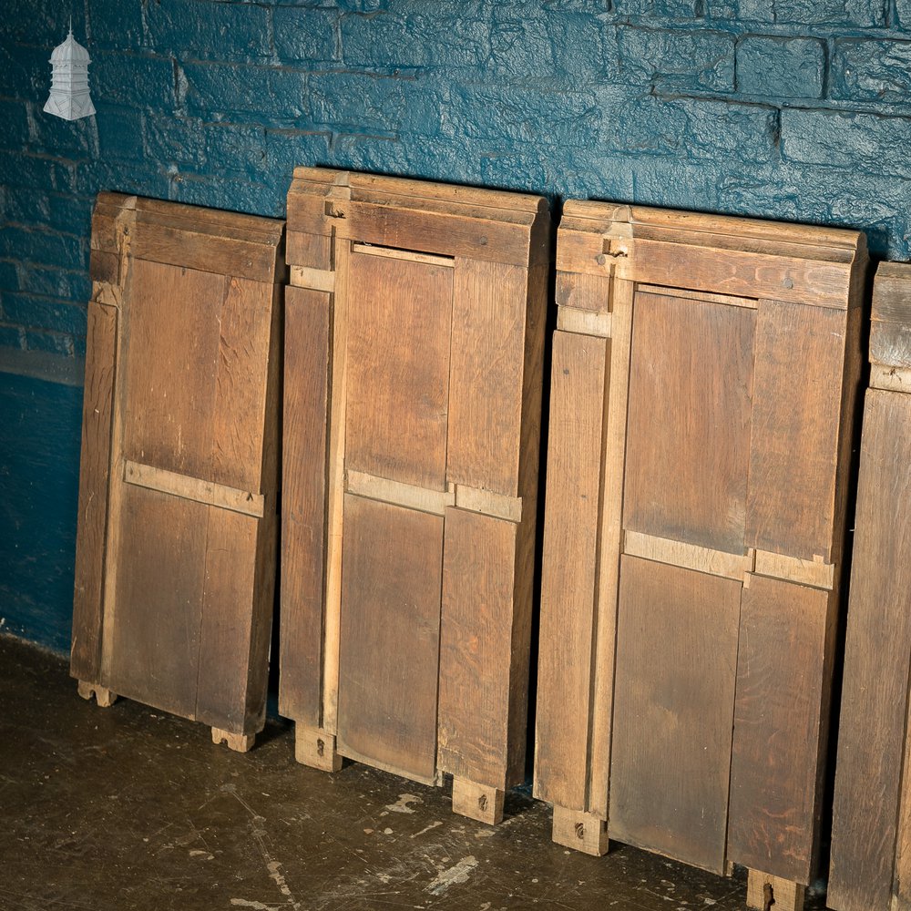 Batch of 9 19th C Oak Pew Ends