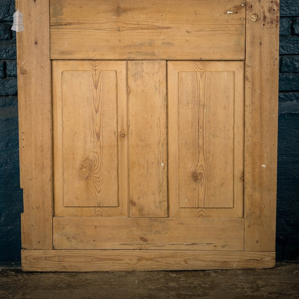 Pine Paneled Door, 18th C 6 Panel