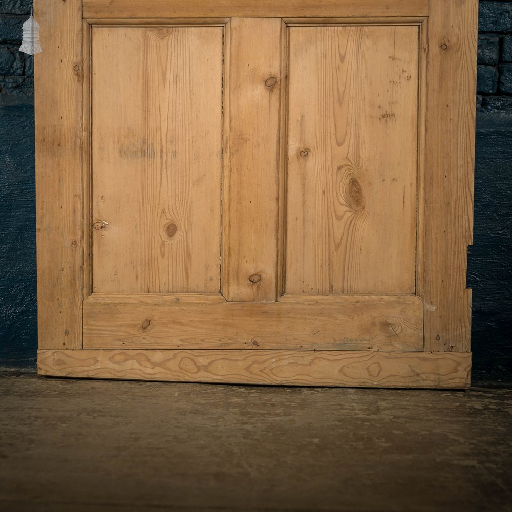 Pine Paneled Door, 18th C 6 Panel