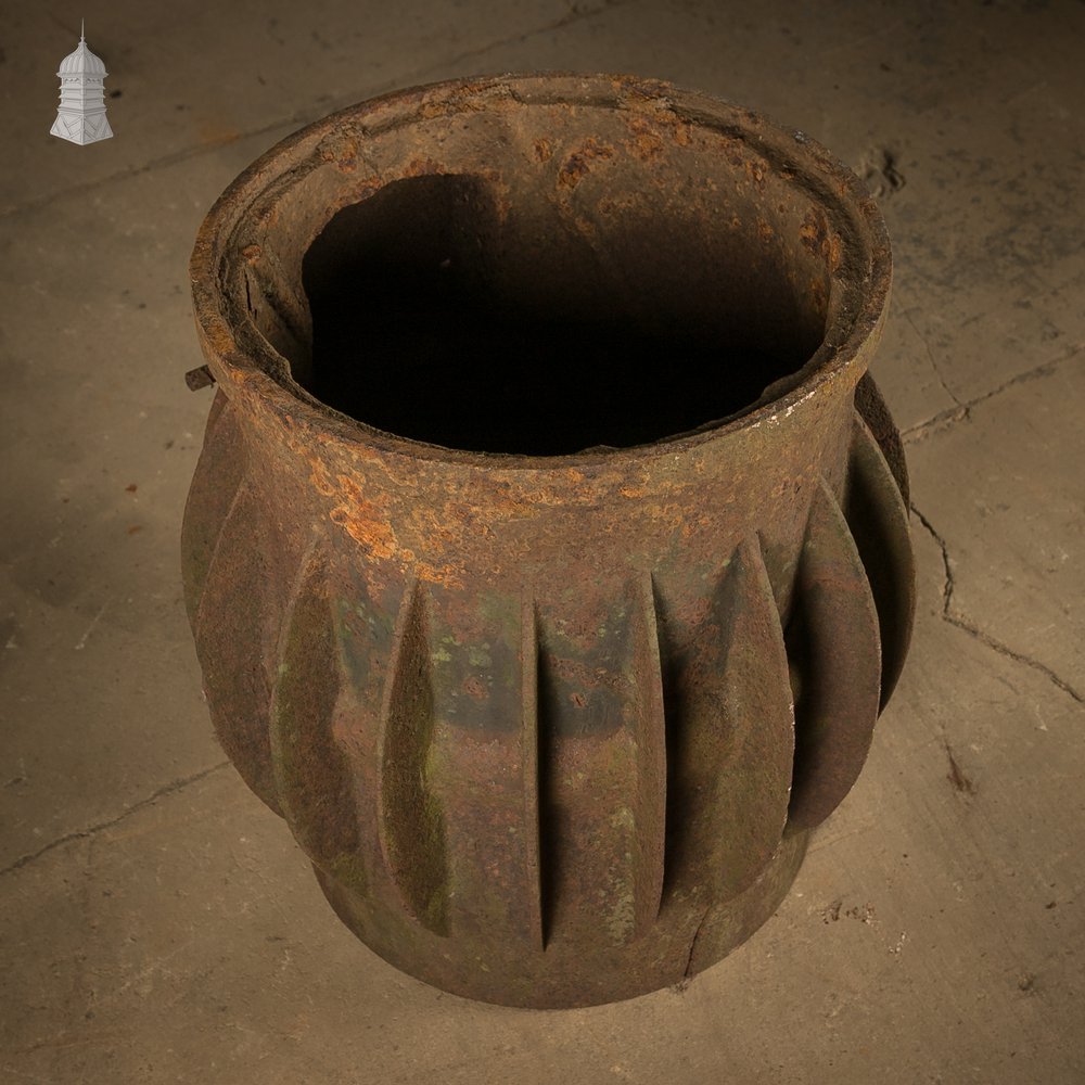 Gurney Stove Body Section, Cast Iron with Finned Radiator Forms