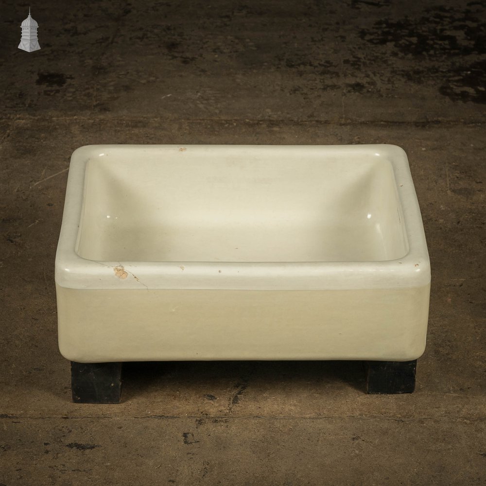 Cane and White Butler Sink