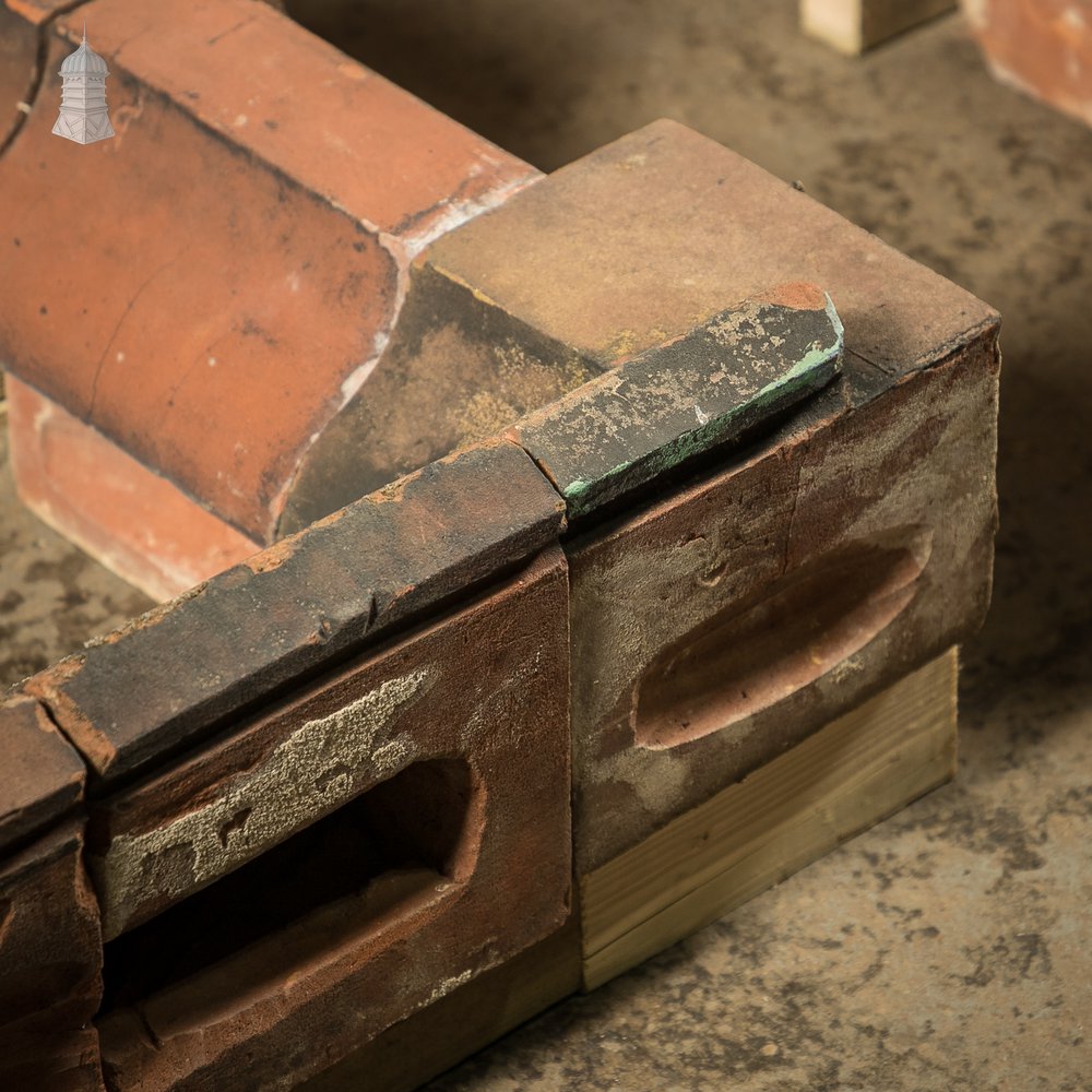 Pair of Large 19th C Red Brick Windows