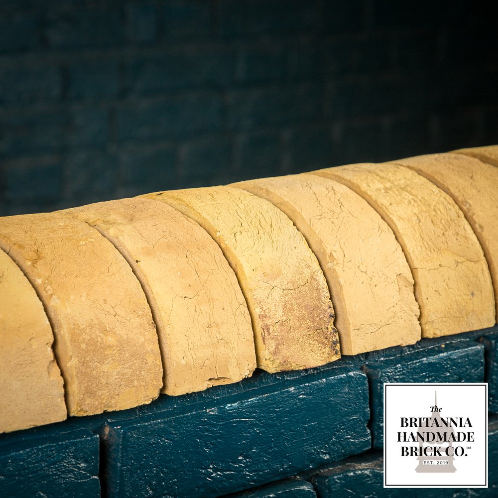 Half Round Handmade Buff Coping Brick, Period Style Wall Copings