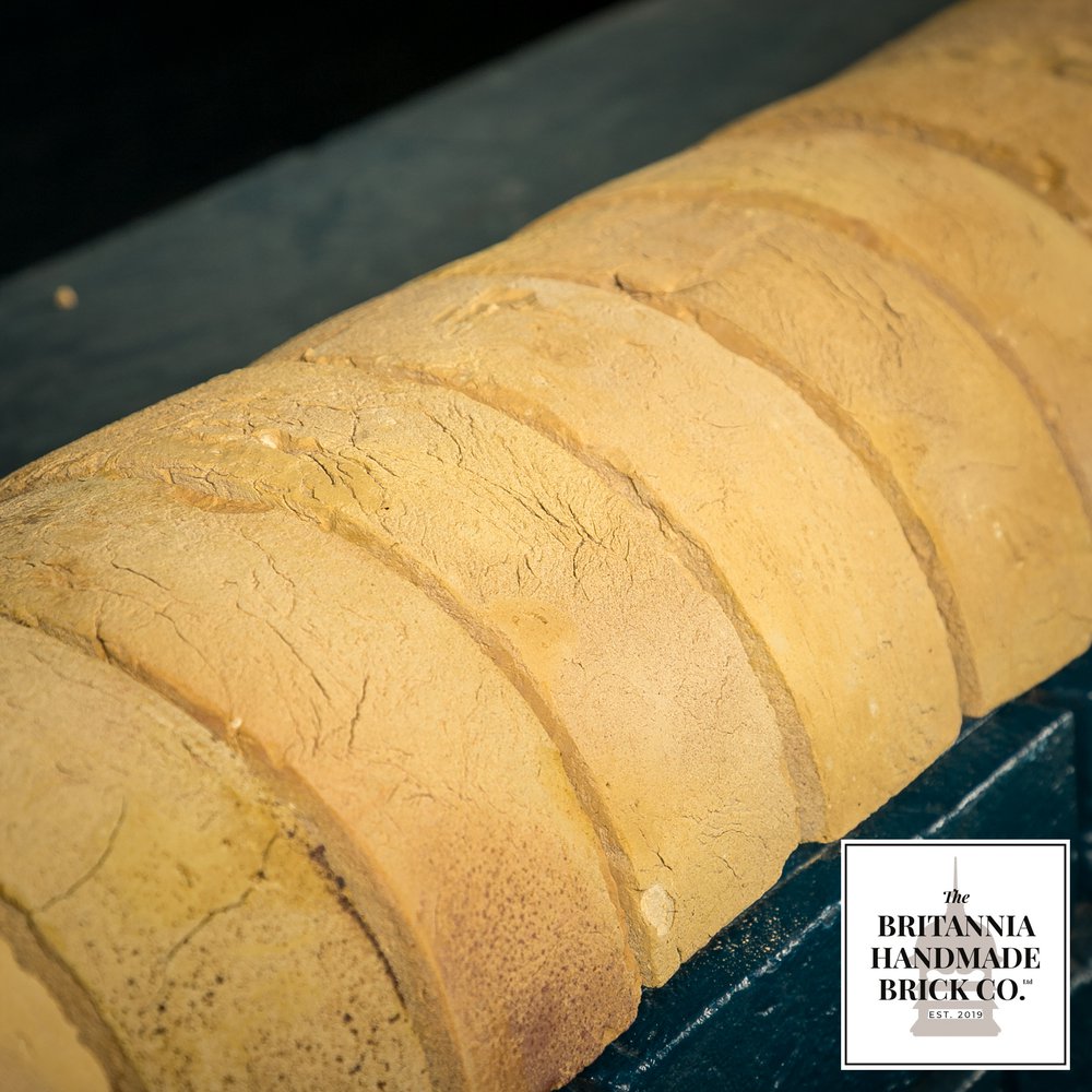 Half Round Handmade Buff Coping Brick, Period Style Wall Copings