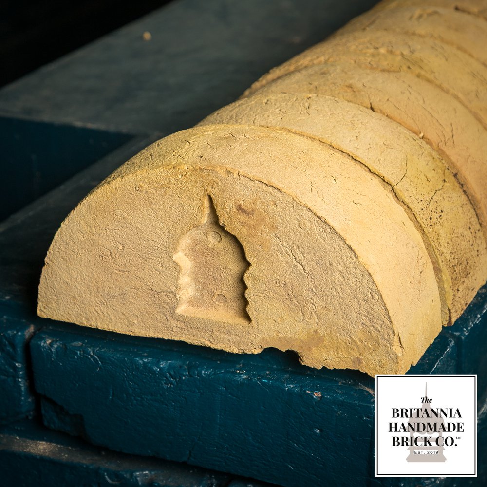 Half Round Handmade Buff Coping Brick, Period Style Wall Copings