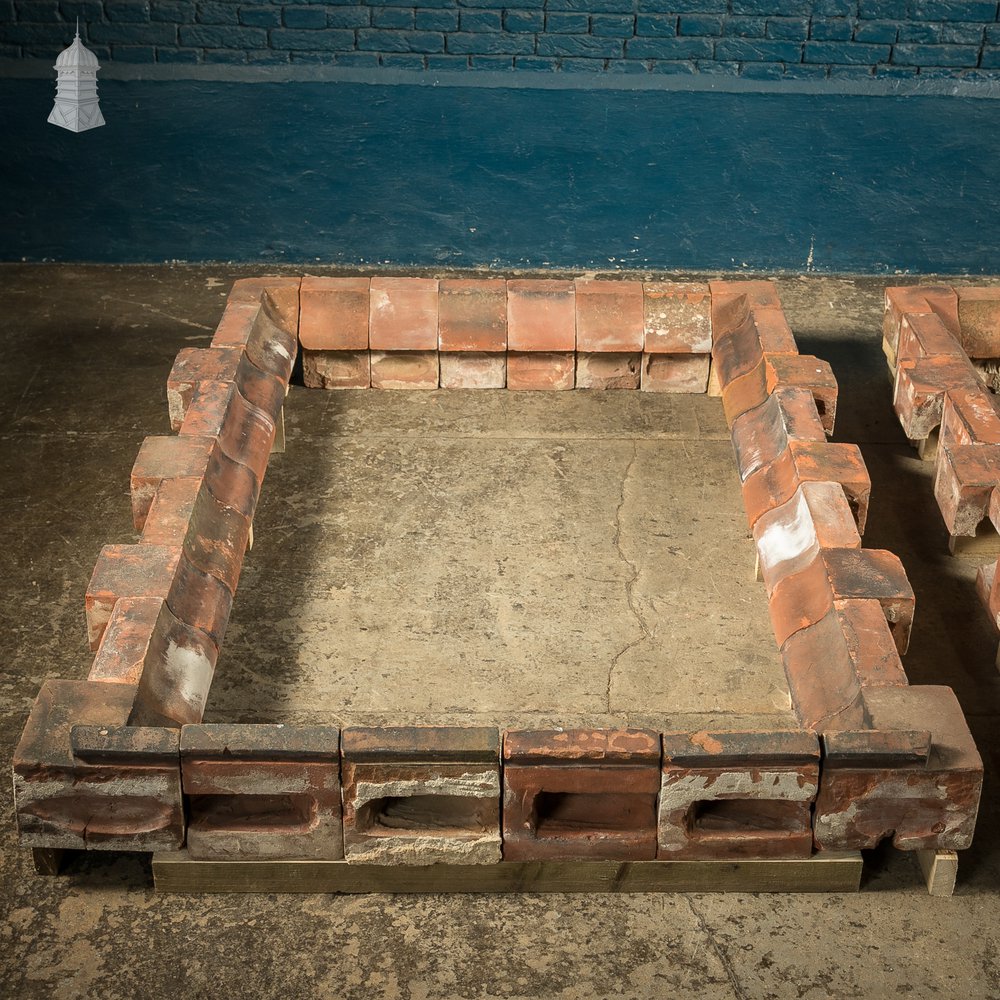 Pair of 19th C Red Brick Windows