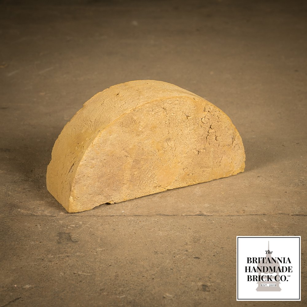 Half Round Handmade Buff Coping Brick, Period Style Wall Copings