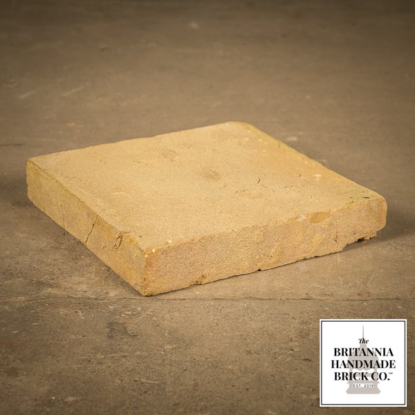 9” x 9" Handmade Buff Floor Tile, Pamment