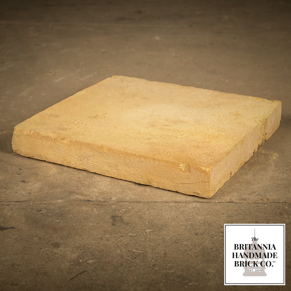 12" x 12” Buff Floor Tile, Period Style Handmade Pamment