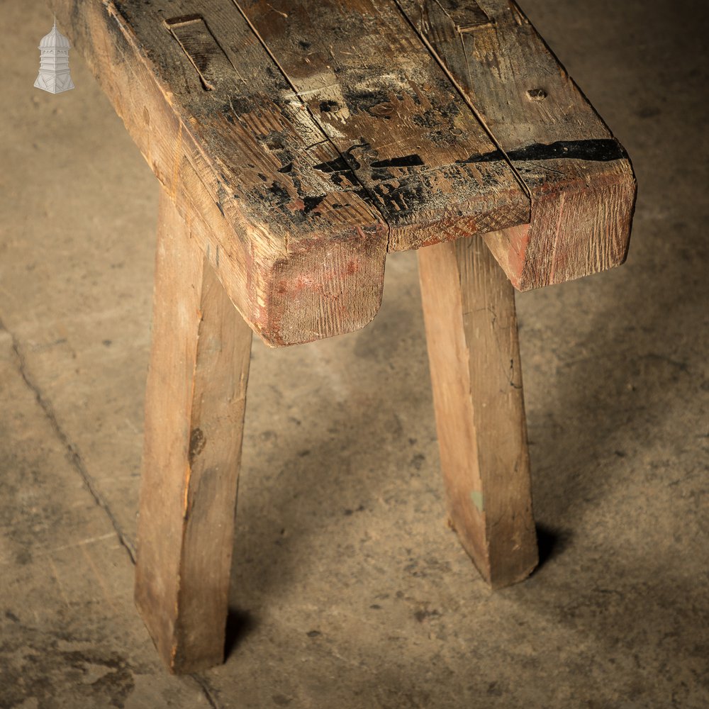 19th C Elm Sheep Shearing Bench