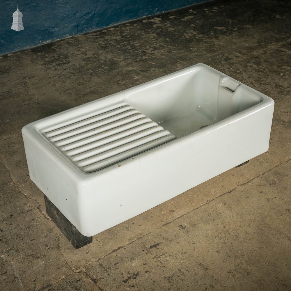 Belfast Drainer Sink White Butler Sink with Draining Board