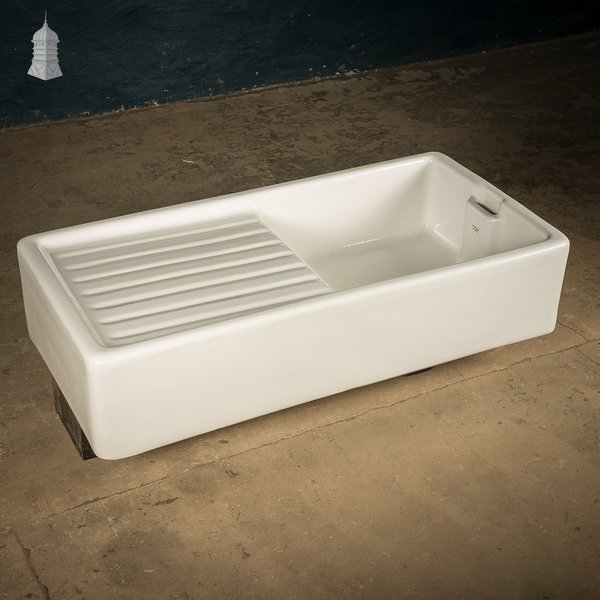 Belfast Sink with Integral Drainer and Weir Overflow