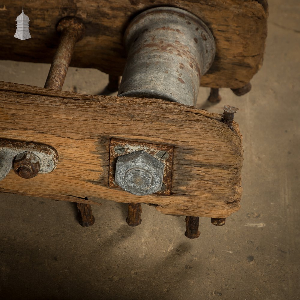 Vintage Industrial Cable Rollers, Set of Three