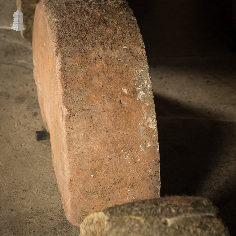 Batch of 8 Antique Half Round Granite Millstones