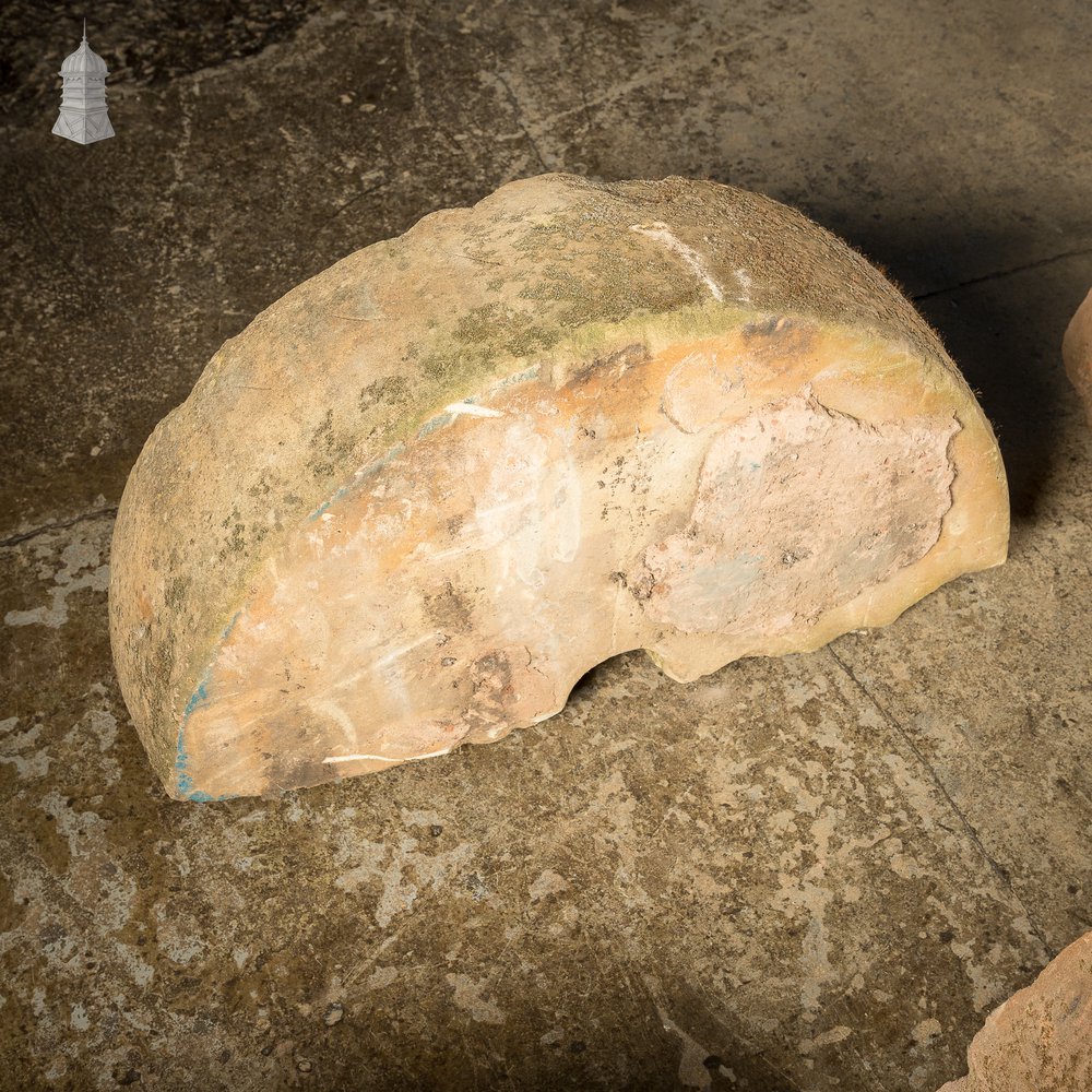 Batch of 8 Antique Half Round Granite Millstones