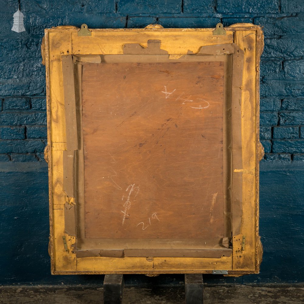 Gilt Framed Mirror, Early 19th C Venetian Carved Wood