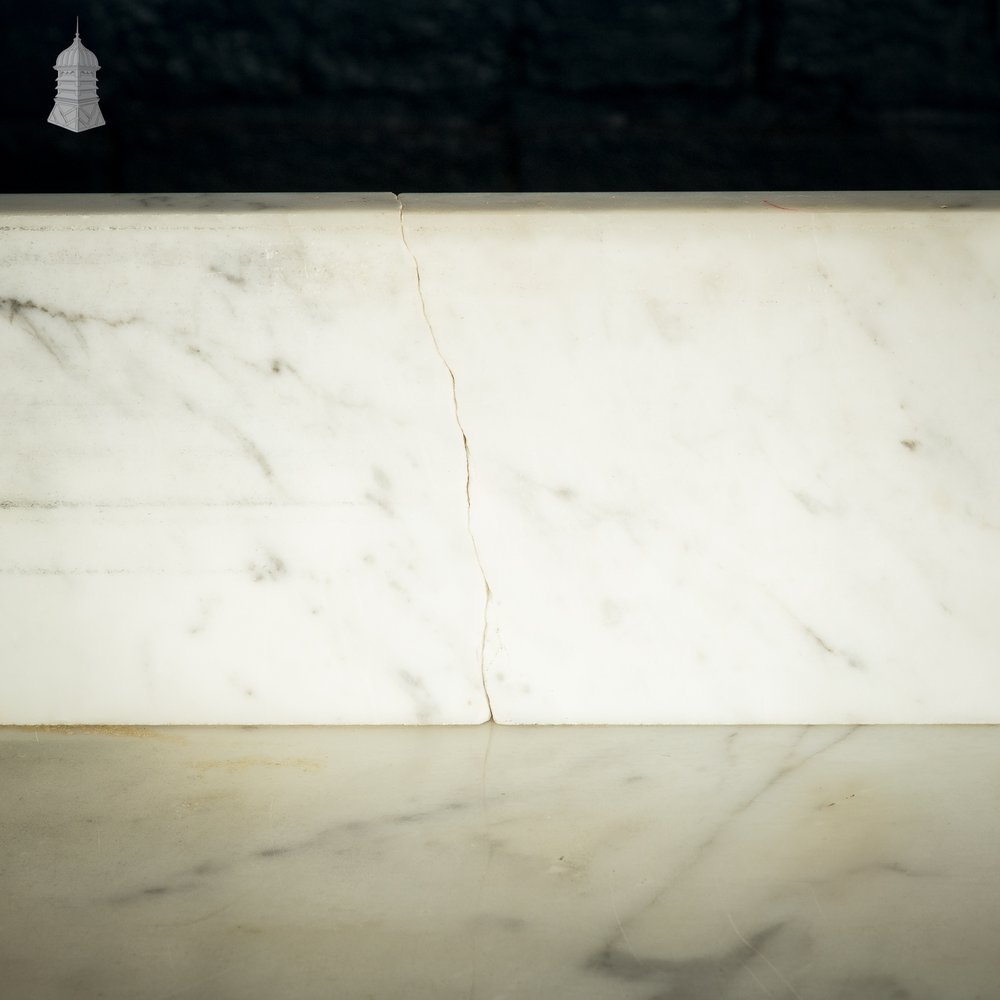 White Marble Topped Sideboard Sink Shelving Unit Reclaimed from Jaime Oliver’s Norwich Restaurant