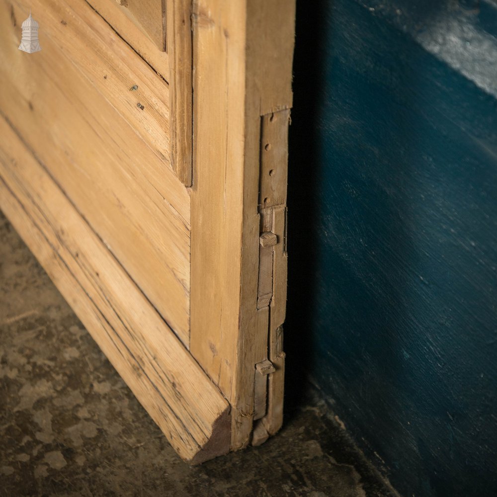 Half Glazed Door, Victorian Pine with Raised Panel and Drip Sill