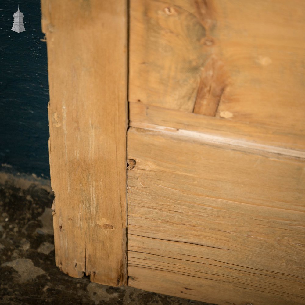 Half Glazed Door, Victorian Pine with Raised Panel and Drip Sill