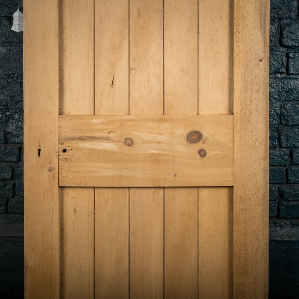 Glazed Pine Door, Edwardian with ‘Figured Rolled Pattern F’ Style Textured Glass