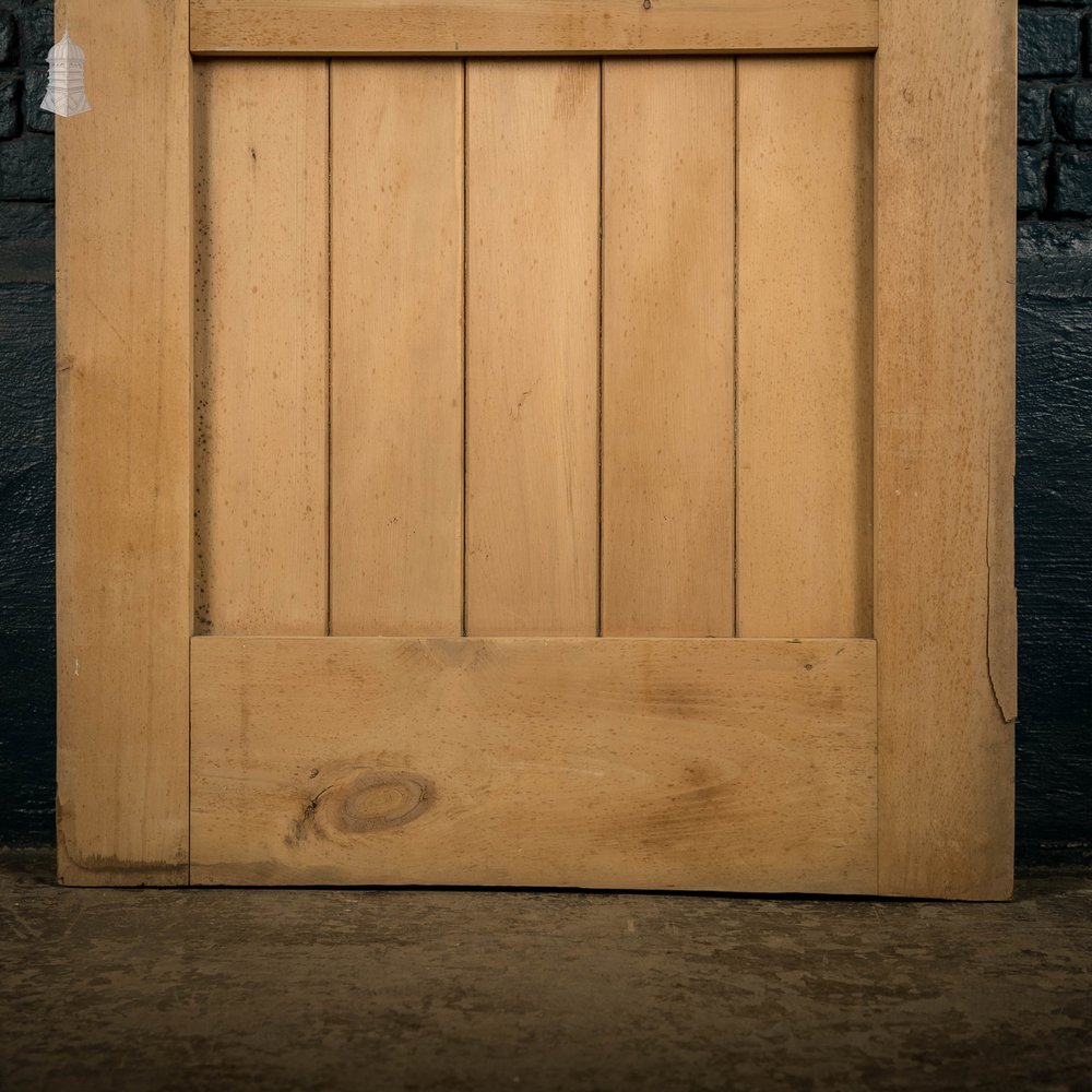 Glazed Pine Door, Edwardian with ‘Figured Rolled Pattern F’ Style Textured Glass