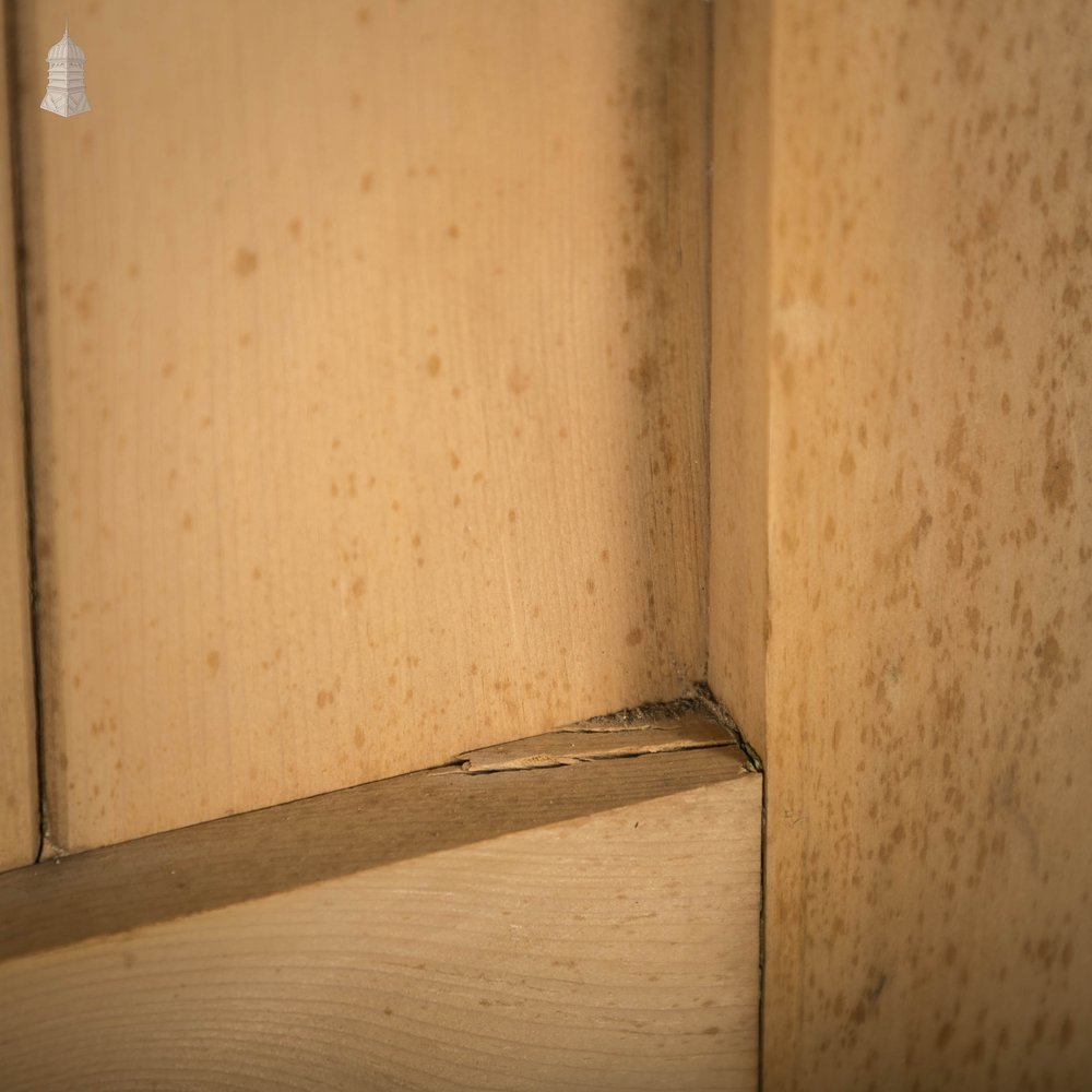 Glazed Pine Door, Edwardian with ‘Figured Rolled Pattern F’ Style Textured Glass