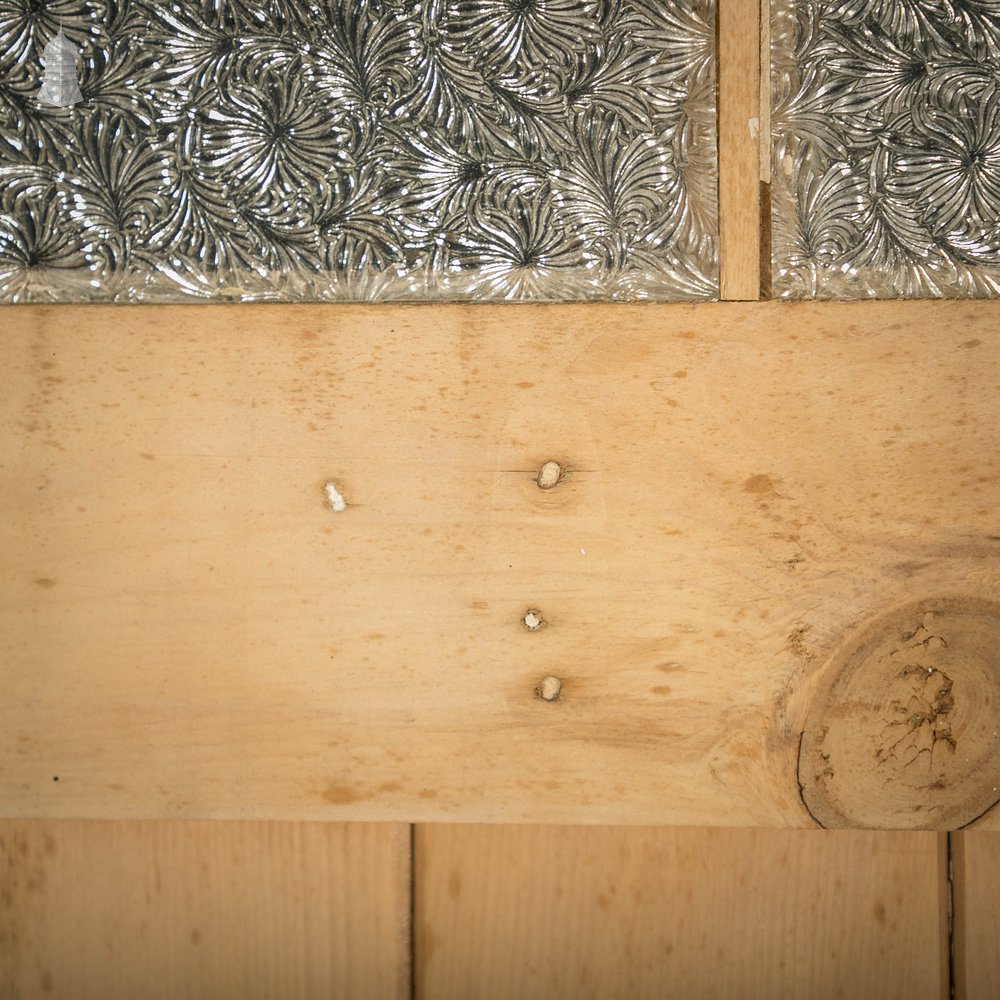 Glazed Pine Door, Edwardian with ‘Figured Rolled Pattern F’ Style Textured Glass