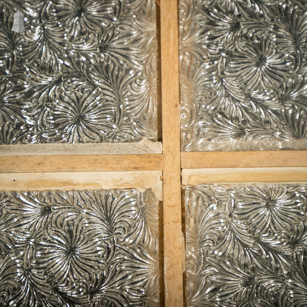 Glazed Pine Door, Edwardian with ‘Figured Rolled Pattern F’ Style Textured Glass