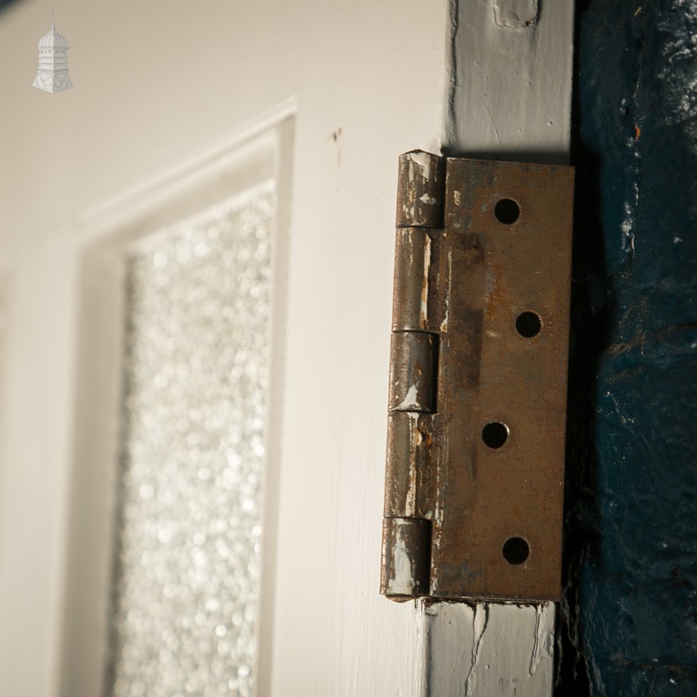 Half Glazed Door, 4 Panel, Textured Glass.