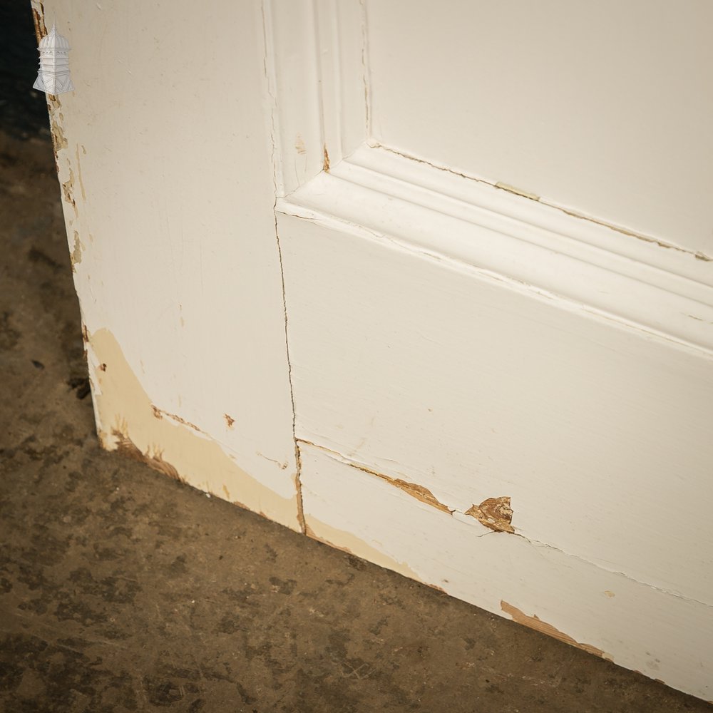 4 Panel Door, Reclaimed, White Painted Finish