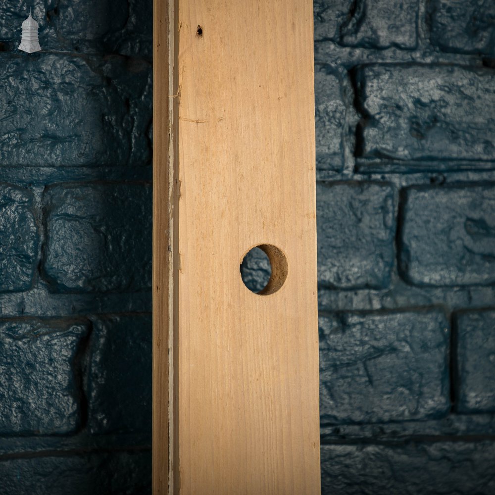 Victorian Glazed Door, Pine Two Panel Half Glazed