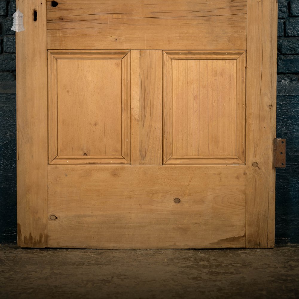 Victorian Glazed Door, Pine Two Panel Half Glazed