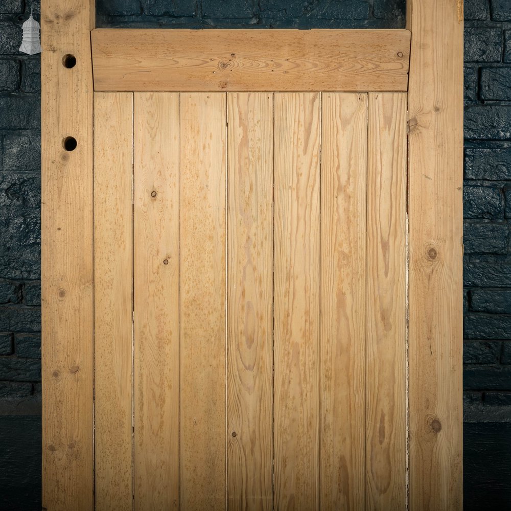 Glazed Pine Door, Framed Plank and Ledge with Glazing