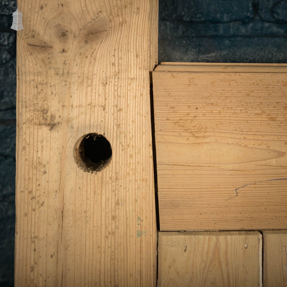 Glazed Pine Door, Framed Plank and Ledge with Glazing