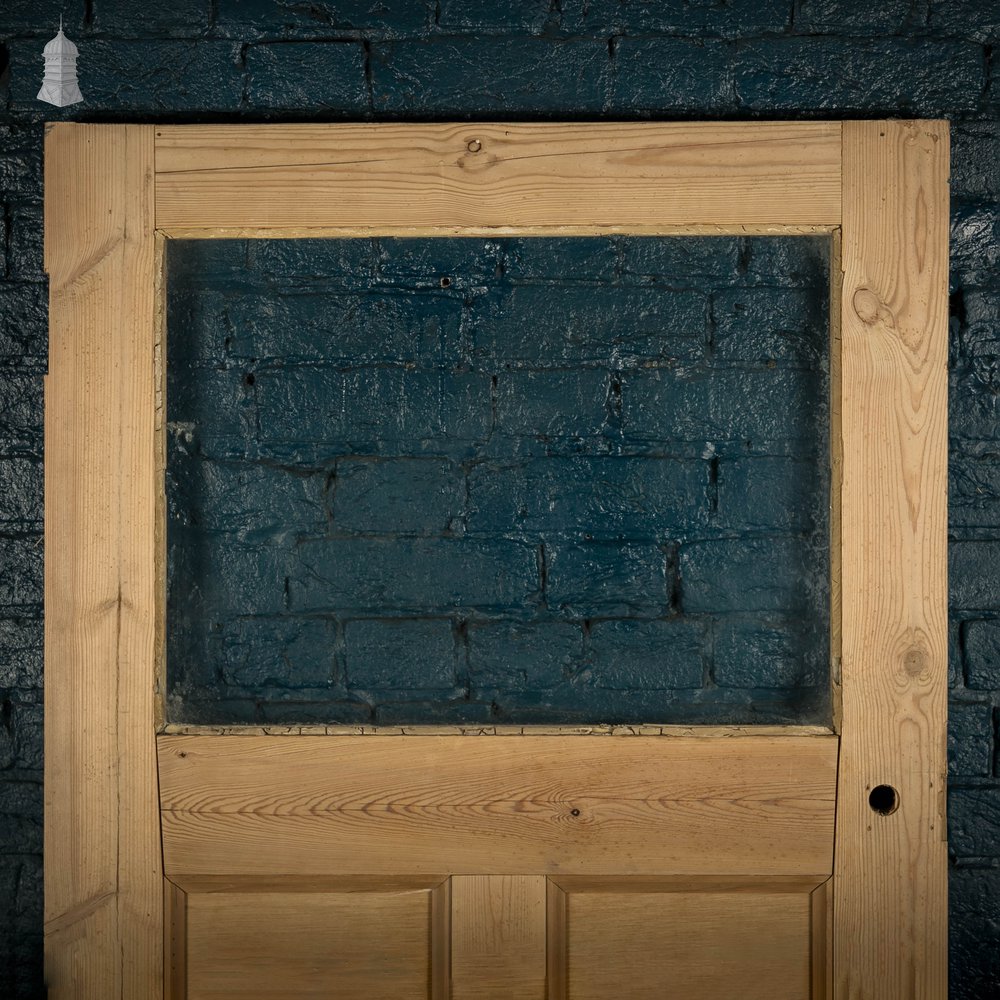 Glazed Pine Door, Framed Plank and Ledge with Glazing