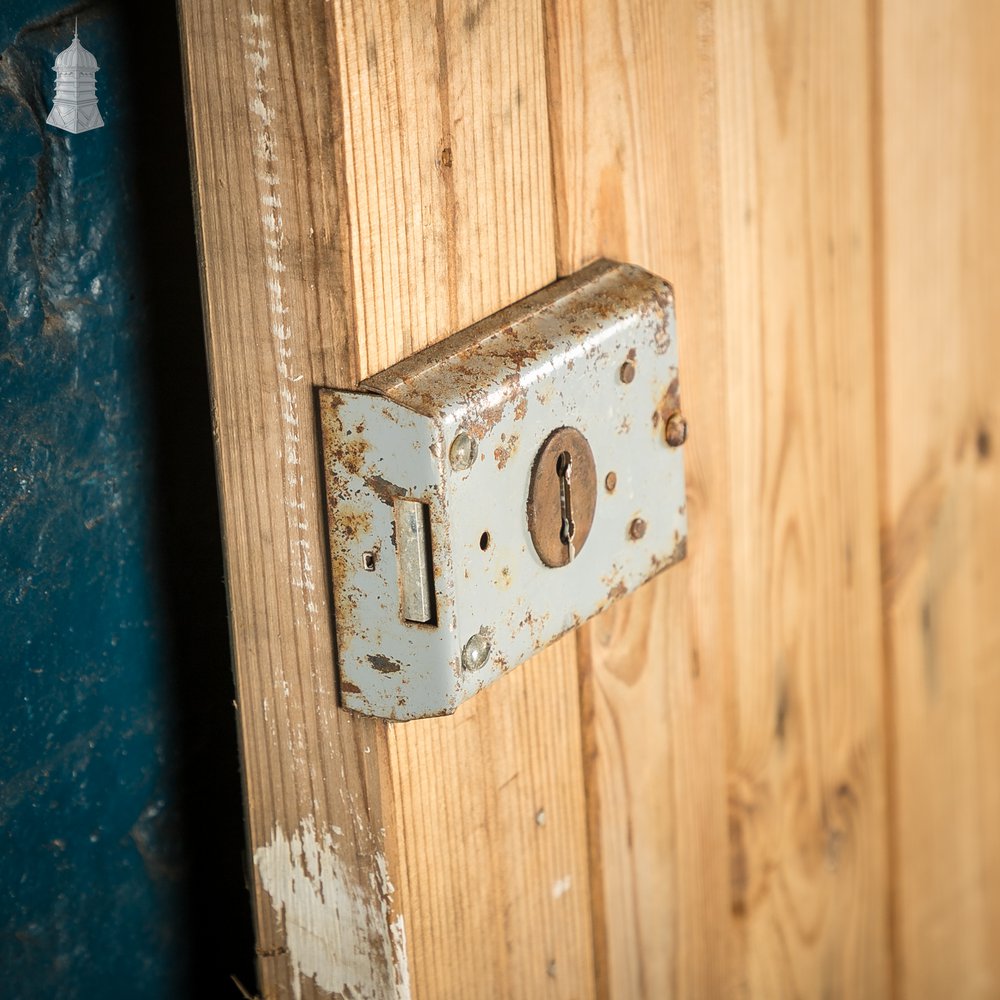 Ledged and Braced Pine Door, Reclaimed
