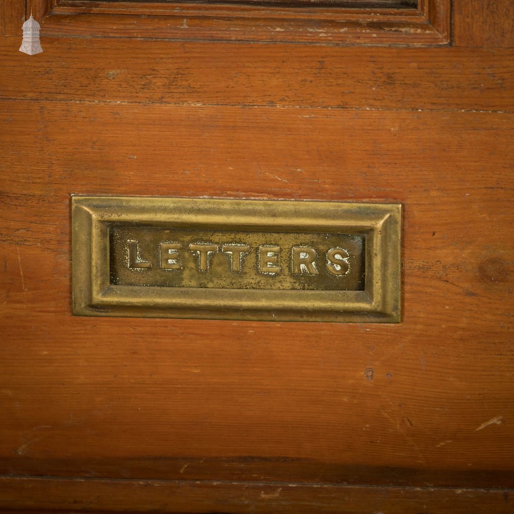 Half Glazed Door, Victorian Raised Panel Half Glazed with Letterbox